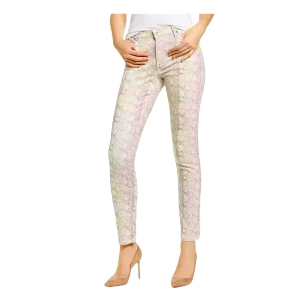 Ag Farrah Skinny Python Print jeans Sz24